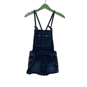 American Eagle Outfitters Hi-Rise Fitted Shorts Overalls Shortall 4